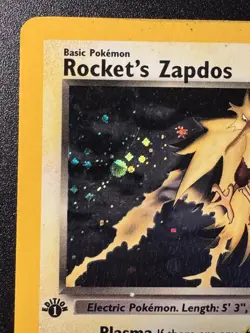 1st Edition Rocket's Zapdos 15/132 Gym Challenge Pokemon Card Holo Foil Rare HP - Image 3