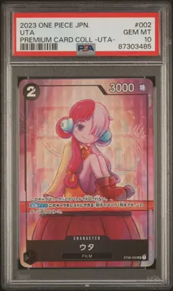 PSA 10 Uta St08-002 Premium Card Collection Uta One Piece Japanese Alt Art - Image 1