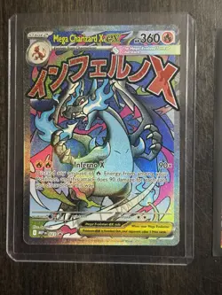 Pokemon Card PHANTASMAL FLAMES MEGA CHARIZARD X EX 023 ENG BLACK STAR PROMO - Image 2