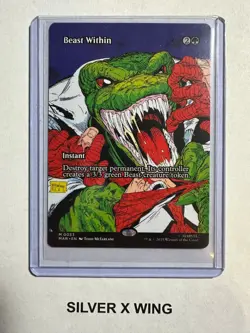 Beast Within Borderless x1, MTG, Spiderman, MAR, Magic the Gathering, NM - Image 1