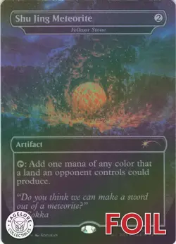 MTG Shu Jing Meteorite (Rainbow) (7062) | NM Foil | Secret Lair Avatar {SLD} - Image 1