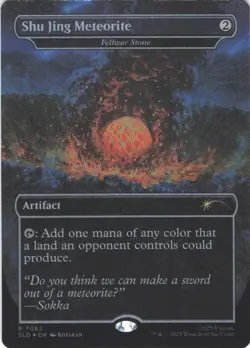 MTG Shu Jing Meteorite (Rainbow) (7062) | NM Foil | Secret Lair Avatar {SLD} - Image 2