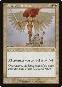Glorious Anthem Urza's Saga HP MTG - Image 1