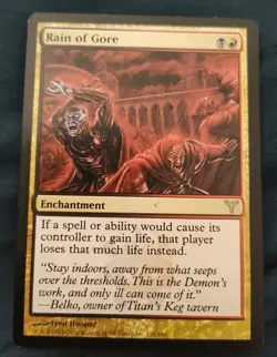 Rain of Gore HP [Dissension] Mtg Magic Free Tracking! - Image 1