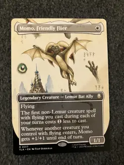 Magic MTG - Momo, Friendly Flier (Borderless) - Avatar: The Last Airbender - Image 1