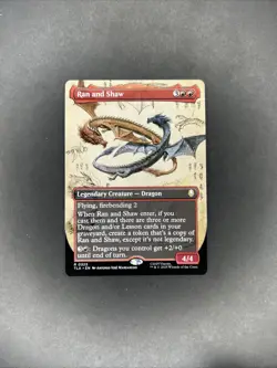 Ran and Shaw BORDERLESS Avatar: The Last Airbender Magic MTG NM - Image 1