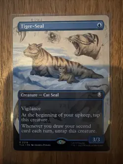 Tiger-Seal (Borderless) - Avatar: The Last Airbender TLA Magic The Gathering MTG - Image 1