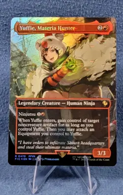 Yuffie Materia Hunter Chocobo Track Borderless Foil Final Fantasy MTG 0470 ?? NM - Image 1