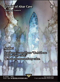 Crystal of Altar Cave MTG Rare Magic Final Fantasy 3 FFIII Chromatic Lantern - Image 1