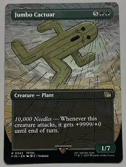 MTG Final Fantasy Jumbo Cactuar Creature - Plant RARE REGULAR #0343 - Image 1
