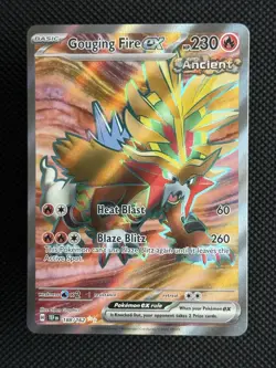 Gouging Fire ex 188/162 SV05: Temporal Forces Holo Pokemon TCG - NM - Image 1