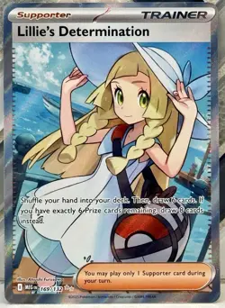 Pokemon TCG Mega Evolution Lillie's Determination 169/132 Full Art Ultra Rare - Image 1