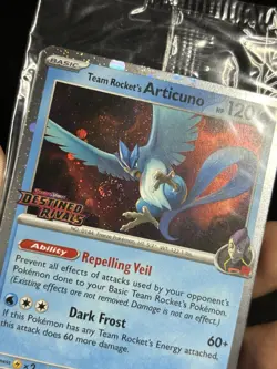 SEALED Team Rocket's Articuno 051/182 Destined Rivals Best Buy Pokemon SWIRL - Image 2