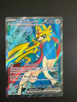 Hop's Zacian ex 176/159 Sv09: Journey Together Holo Full Art Pokemon TCG NM - Image 2