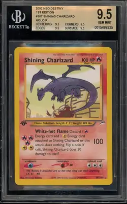 Pokemon Shining Charizard Neo Destiny 1st Edition Holo Secret Rare #107 BGS 9.5 - Image 1