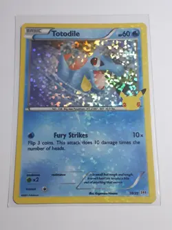 2021 McDonald's Pokemon 25th Anniversary Totodile #18 Hologram - Image 1