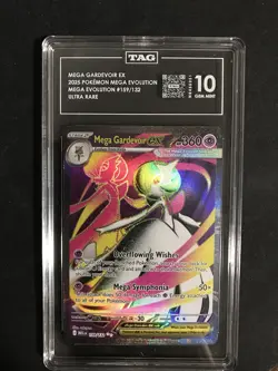 2025 POKEMON MEG EN-MEGA EVOLUTION ULTRA RARE #159 MEGA GARDEVOIR EX TAG 10 - Image 1