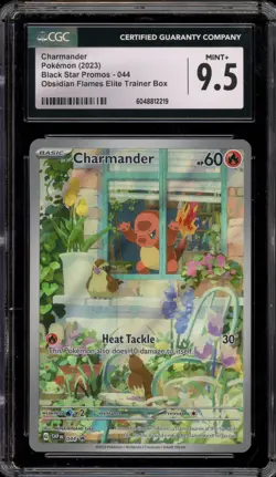 Pokemon Charmander Obsidian Flames ETB Promo SVP EN 044 CGC 9.5 - Image 1