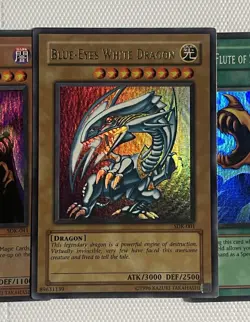 Yugioh Blue Eyes White Dragon SDK-001 Starter Deck Kaiba Wavy Deck Complete Set - Image 1