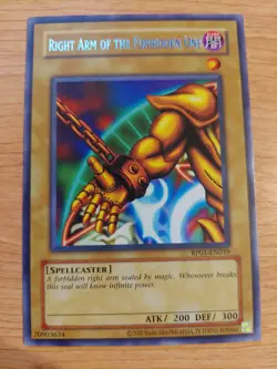 Right Arm of the Forbidden One - RP01-EN019 (Reprint) - Near Mint NM - Rare - Image 1