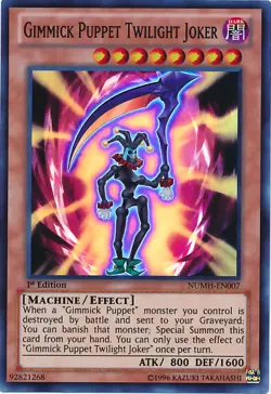 Yugioh! MP Gimmick Puppet Twilight Joker - NUMH-EN007 - Super Rare - 1st Edition - Image 1