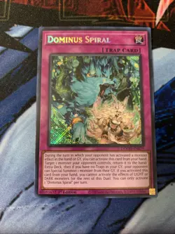 YU-GI-OH Dominus Spiral DOOD-EN079 1st Edition Secret Rare NM - Image 1