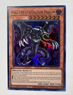 Dark End Evaporation Dragon Ultra Rare Yugioh 2025 Mega-Pack 1st Edition - Image 1