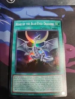 Yugioh Roar of the Blue-Eyed Dragons SDWD-EN019 Super Rare 1st Edition NM - Image 1