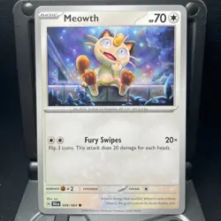 Meowth - 48/64 - Pokemon Shrouded Fable 2024 - Common Card NM - Image 1