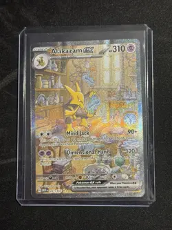 Pokemon TCG Alakazam EX 151 Holo Card Scarlet & Violet 201/165 *Factory Defect* - Image 1
