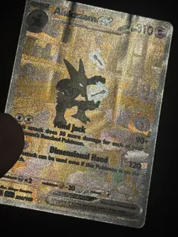 Pokemon TCG Alakazam EX 151 Holo Card Scarlet & Violet 201/165 *Factory Defect* - Image 4