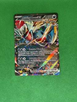 Pokemon TCG Roaring Moon EX Paradox Rift Holo Card 124/182 Double Rare - Image 1