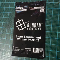 Gundam TCG Tournament Winner Pack 02 Card Game Promo FOIL Alt Art Sealed - Image 1