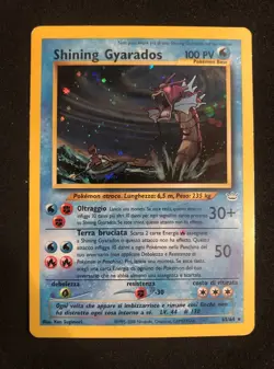 Pokemon TCG Shining Gyarados Neo Revelation double Holo Card 65/64 Italian - Image 2