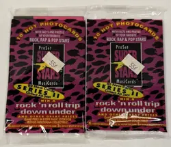 ??Super Stars Pro Set Music Cards Booster Rock N Roll Trip Series 2 (2)Packs - Image 1