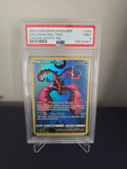 PSA 9 Galarian Moltres SWSH284 SWSH: Sword & Shield Promo Cards Holo - Image 1