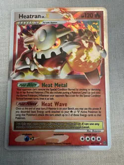 Pokemon Card Heatran LV.X Ultra Rare Stormfront 97/100 MP - Image 1