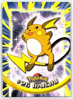 Pokemon Topps Trading Card #26 Raichu - Image 1