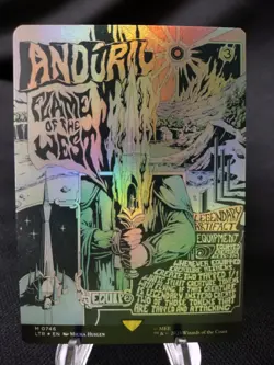 Anduril, Flame Of The West (Foil Borderless Poster Art) Lord Of The Rings MtG NM - Image 1