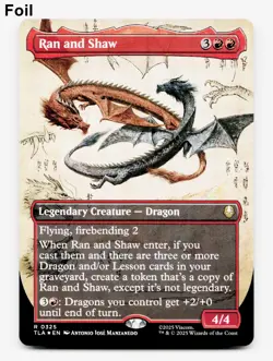 Ran and Shaw (Borderless) - FOIL - [Avatar: The Last Airbender] MTG ?? - Image 1