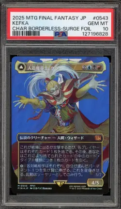 Magic MTG Kefka FF Japanese CHAR Borderless Surge Foil #0543 PSA 10 Gem Mint - Image 1