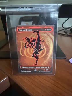 Fire Lord Zuko (Borderless) (Neon Ink Foil) Avatar: The Last Airbender Foil - Image 1