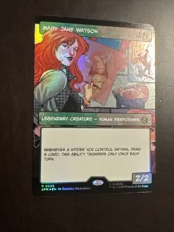 Magic The Gathering MTG Spider-Man Mary Jane Watson Borderless Art Foil 0229 - Image 4