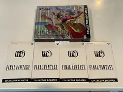 Magic The Gathering Final Fantasy Collector Boosters x5 Factory Sealed MTG - Image 1