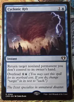 MTG Cyclonic Rift Commander Masters #84 Regular, NM+ - Image 1