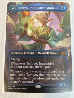 MTG Tamiyo, Inquisitive Student (Borderless) Modern Horizons 3 NM - Image 1