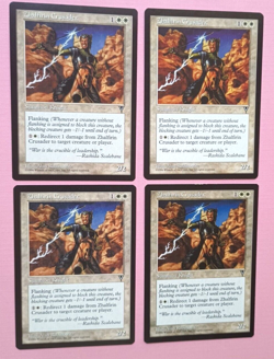 Magic the Gathering MTG Visions ZHALFIRIN CRUSADER X 4 (2 NM & 2 LP/EX) 1997! - Image 2