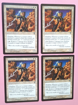 Magic the Gathering MTG Visions ZHALFIRIN CRUSADER X 4 (2 NM & 2 LP/EX) 1997! - Image 3
