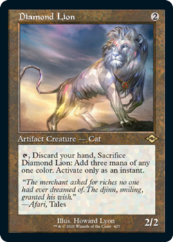 4x Diamond Lion -- Retro Frame NM-Mint, English Modern Horizons 2 MTG Magic - Image 1