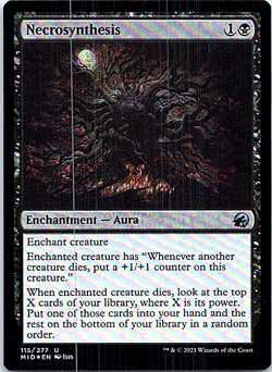 Necrosynthesis Foil Magic Innistrad Midnight Hunt NM - Image 1